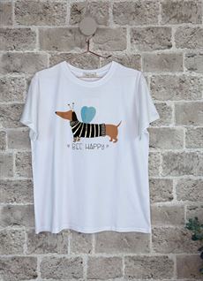 CABANA LIVING T-SHIRT, HAPPY DACH C 100