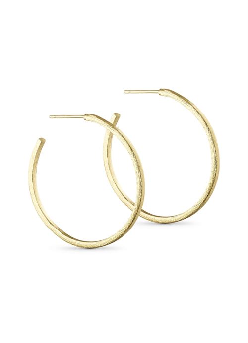 PURE BY NAT ØRERINGE, STELLA MEDIUM HOOPS, GULDBELAGT