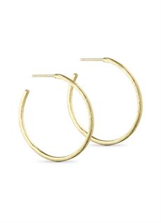 PURE BY NAT ØRERINGE, STELLA MEDIUM HOOPS, GULDBELAGT