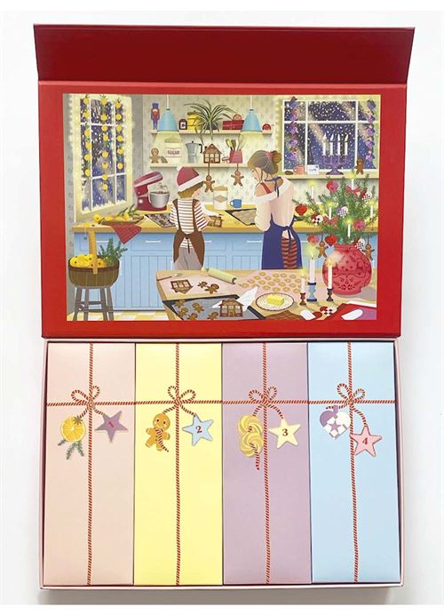 VISSEVASSE PUSLESPILSJULEKALENDER, SWEET CHRISTMAS PUZZLE ADVENT CALENDER