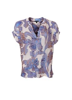 BLACK COLOUR BLUSE, BCKENZIE SS BLOUSE, BLUE