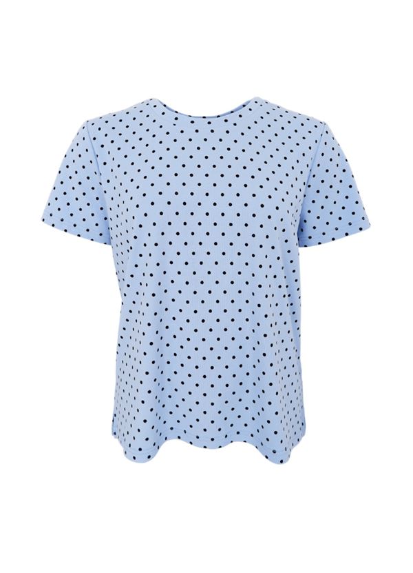 BLACK COLOUR T-SHIRT, BCMAYRA SS TEE, LT. BLUE