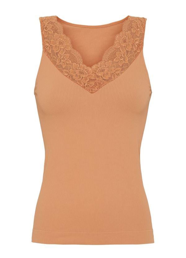 TIM & SIMONSEN TOP, BELEN RIB TOP, ABRIKOS